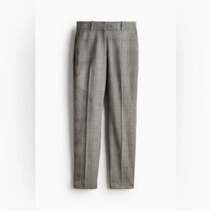 H&M High Rise Classic Plaid Dress Pants Neutral Size 8 NWOT